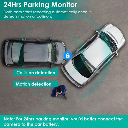 3 Channel Dash Cam Front Inside Rear Vehicle Driving Recorder Car DVR