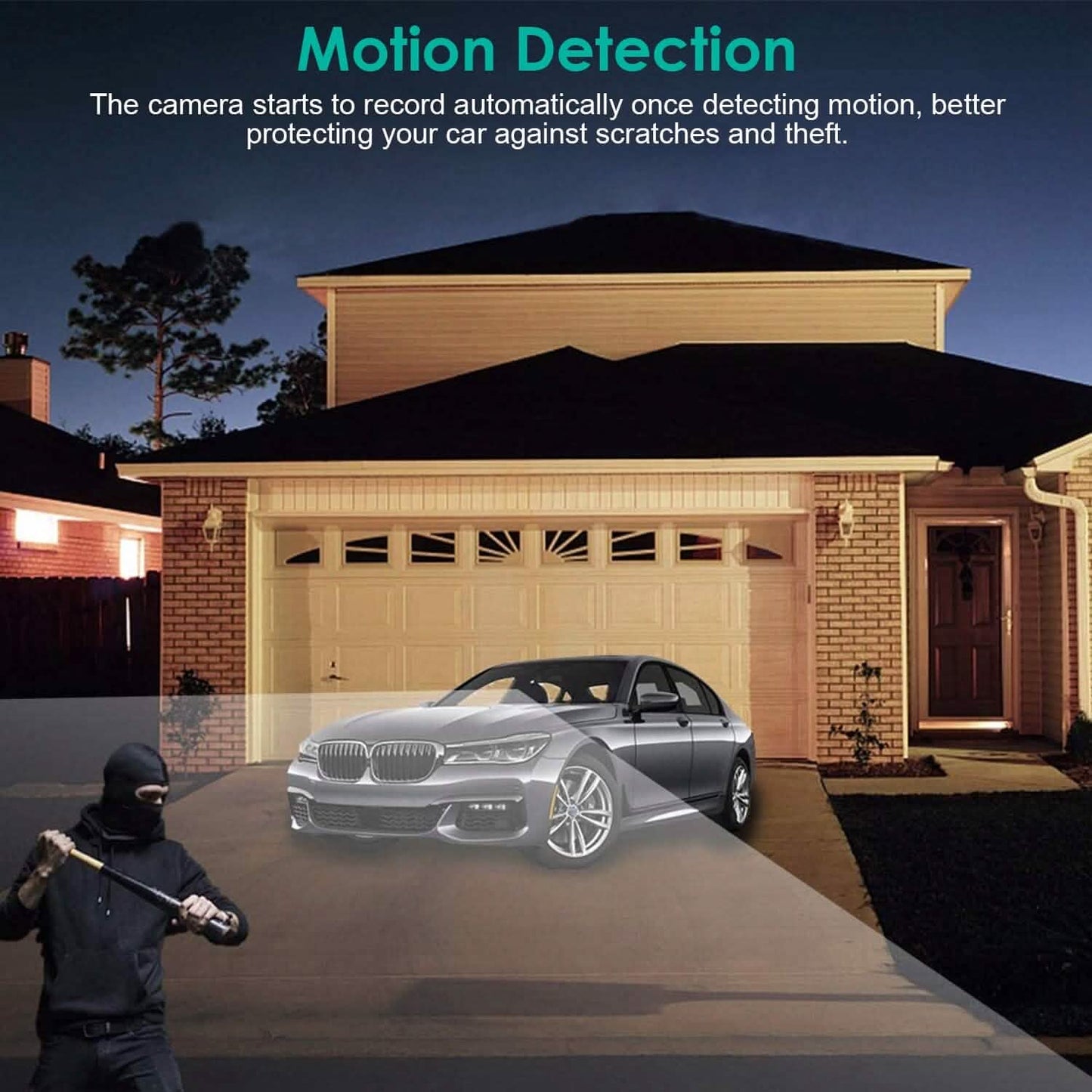 3 Channel Dash Cam Front Inside Rear Vehicle Driving Recorder Car DVR