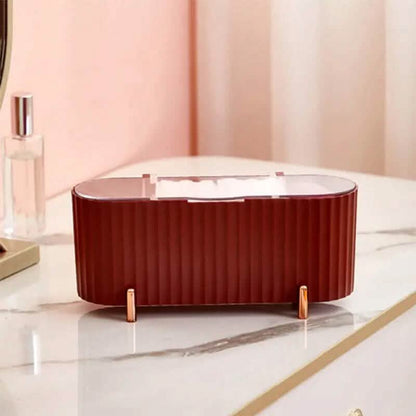 3 Compartments Cotton Swab Storage Box