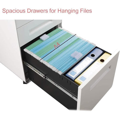 3 Drawer Rolling File Cabinet