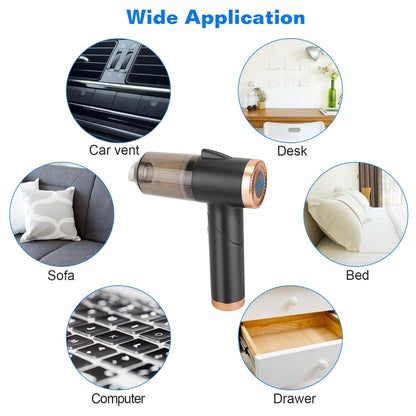 3-in-1 120W Portable Reachable Vacuum with Brush Nozzle