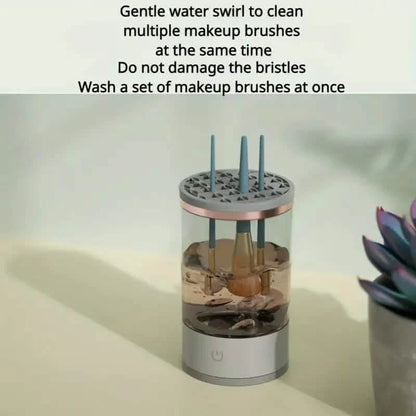 3-in-1 Automatic Makeup Brush Cleaning and Drying Stand