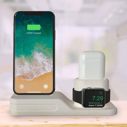 3-in-1 Charging Dock for Apple iPhone, Watch & AirPod