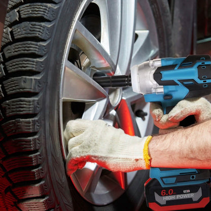 3-In-1 Cordless Electric Impact Wrench Drill Screwdriver with Brushless Motor Max 3450RPM Variable Speed
