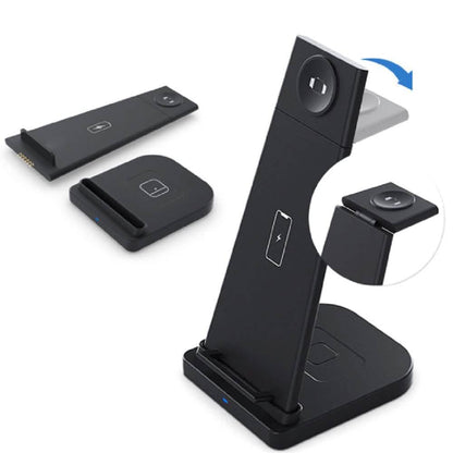 3-in-1 Foldable Fast Wireless Charging Stand