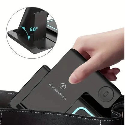 3-in-1 Folding Fast Wireless Charger Station