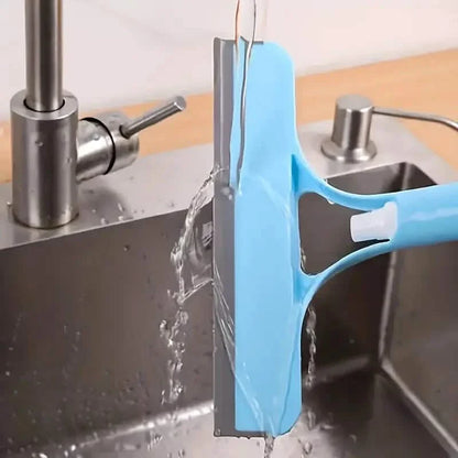 3-in-1 Handheld Glass Cleaner with Scraper & Sprayer - Versatile Window Wipe