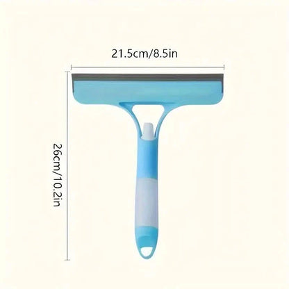 3-in-1 Handheld Glass Cleaner with Scraper & Sprayer - Versatile Window Wipe