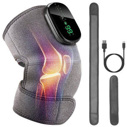 3-in-1 Heated Pads Massager with 3 Level Vibration