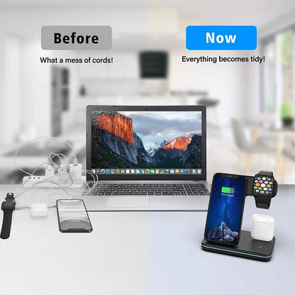 3-in-1 Qi-Certified 15W Fast Charging Station