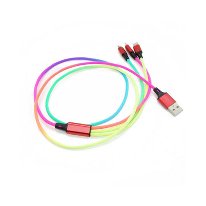 3-in-1 Rainbow Charging Cable