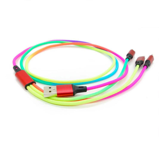 3-in-1 Rainbow Charging Cable