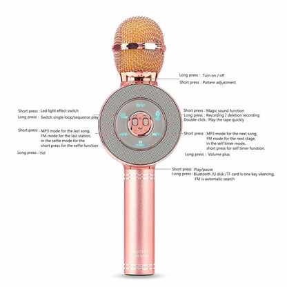 3-in-1 Wireless Karaoke Microphone