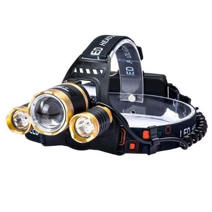 3 LED XM-L T6 Waterproof Headlamp LED Torch Flashlight