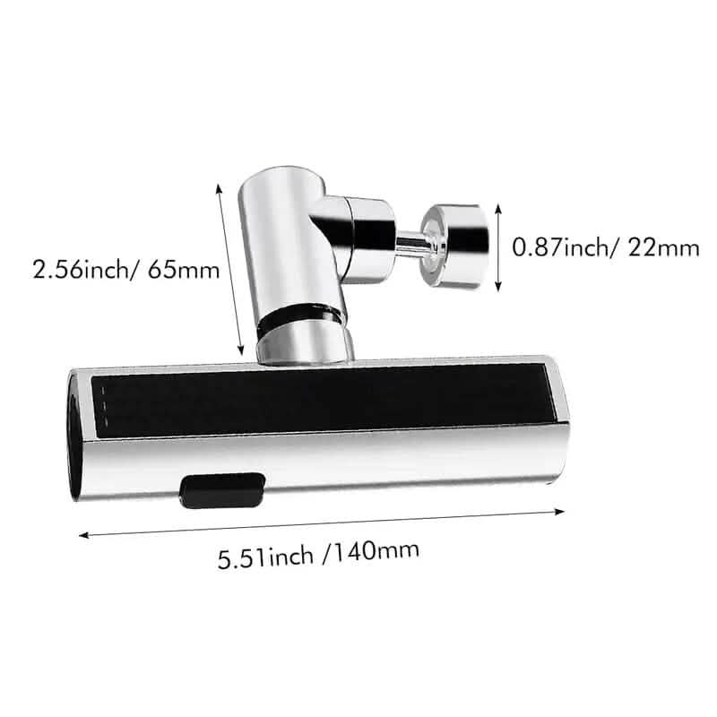 3-Mode Leakproof Sink Faucet Adapter - Durable Copper Construction for Kitchen and Bathroom