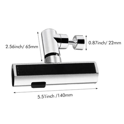 3-Mode Leakproof Sink Faucet Adapter - Durable Copper Construction for Kitchen and Bathroom