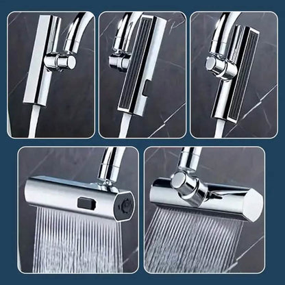3-Mode Leakproof Sink Faucet Adapter - Durable Copper Construction for Kitchen and Bathroom