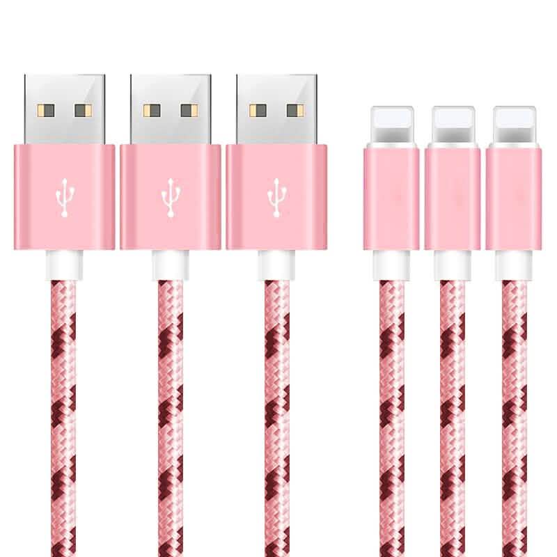 3-Pack: 10 Ft Apple Lightning Charger