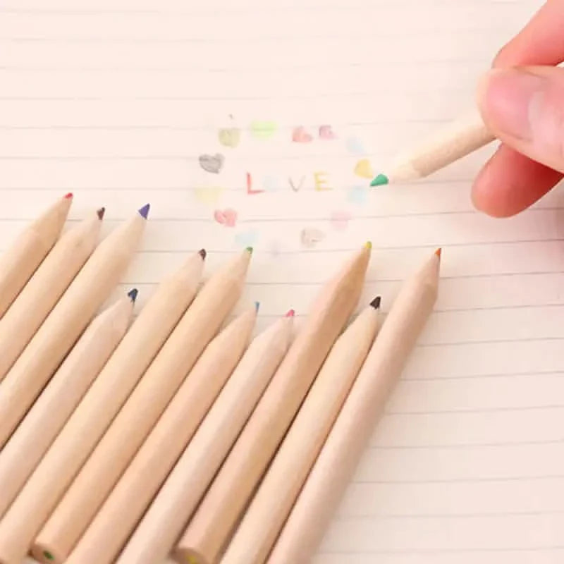 3-Pack: 12-Color Cute Pencils Creative Stationery Cute Bear