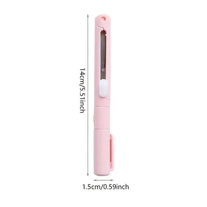 3-Pack: 2-in-1 Pen Style Scissors with Paper Cutter