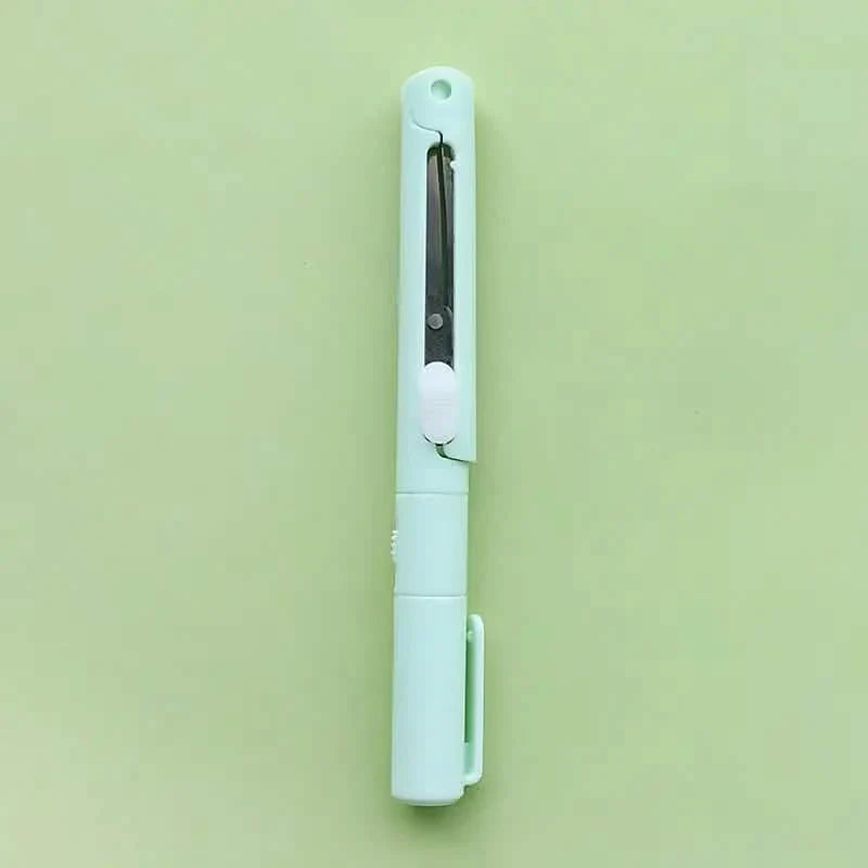 3-Pack: 2-in-1 Pen Style Scissors with Paper Cutter
