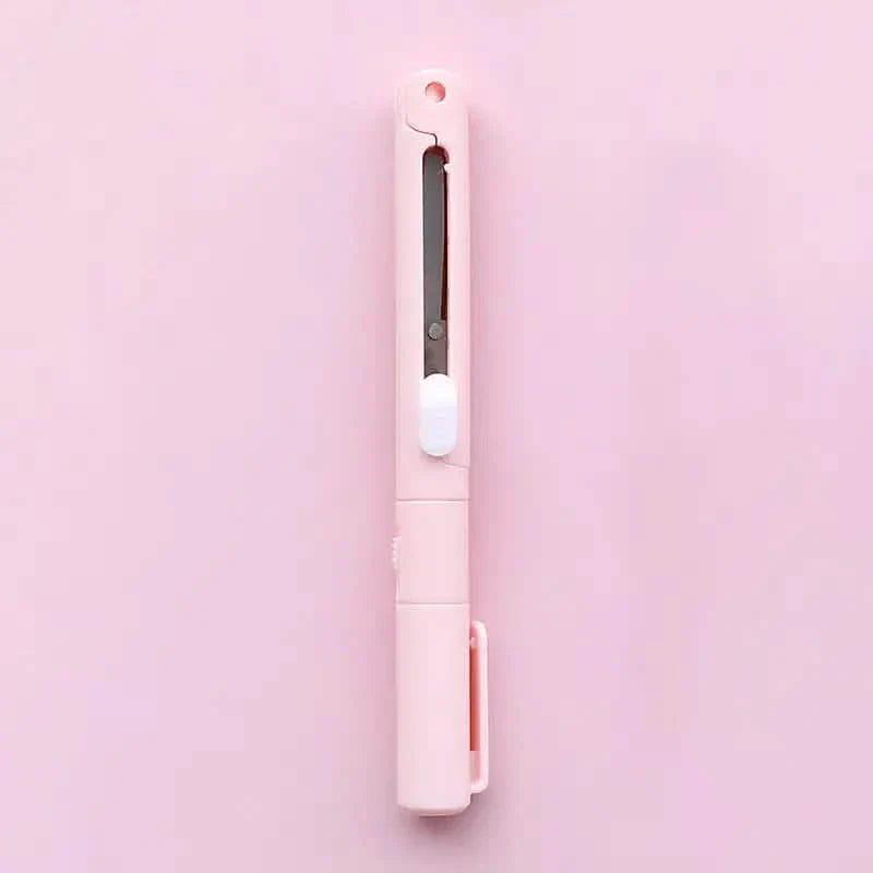 3-Pack: 2-in-1 Pen Style Scissors with Paper Cutter