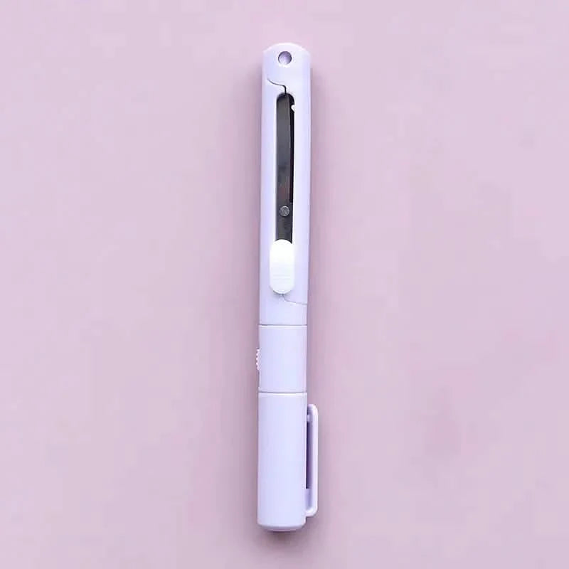 3-Pack: 2-in-1 Pen Style Scissors with Paper Cutter