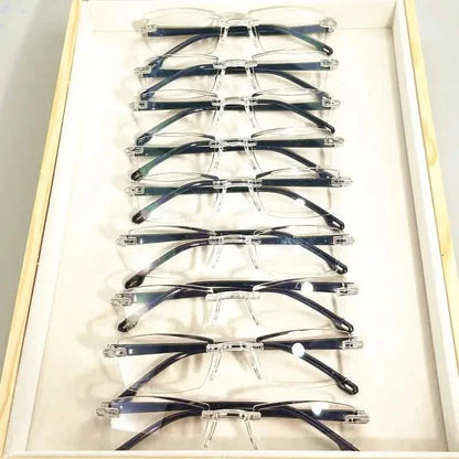2K Style Rimless Reading Glasses for Men & Women