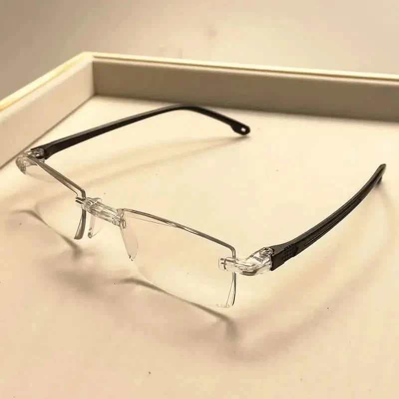 2K Style Rimless Reading Glasses for Men & Women