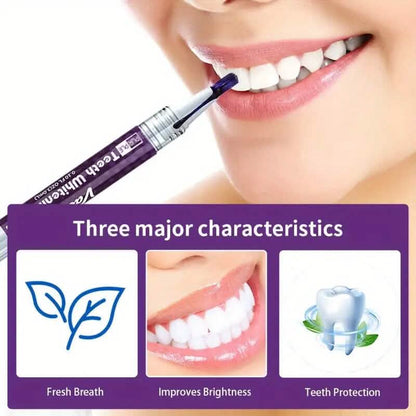 3-Pack: 3ml/0.1fl oz Mint Flavor Purple Teeth Whitening Gel Pen