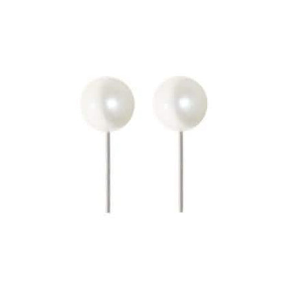 3-Pack: 8 MM Faux Pearl Stud Earrings