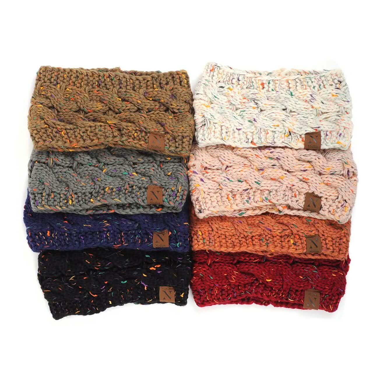 3-Pack: Assorted Colors Women's Knit Winter Headband Ear Warmer