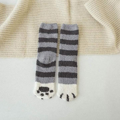 3-Pack: Autumn and Winter Cat Claws Socks