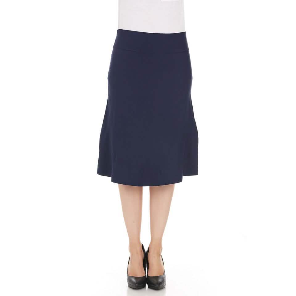 3-Pack: Aviot Lightweight Fitted A-Line Skirt