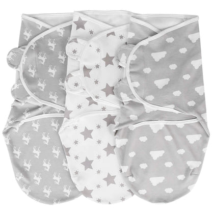 3-Pack: Baby New Born Swaddle Wrap