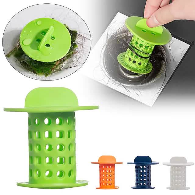3-Pack: Bathroom Drain Hair Catcher Bath Stopper Plug Sink