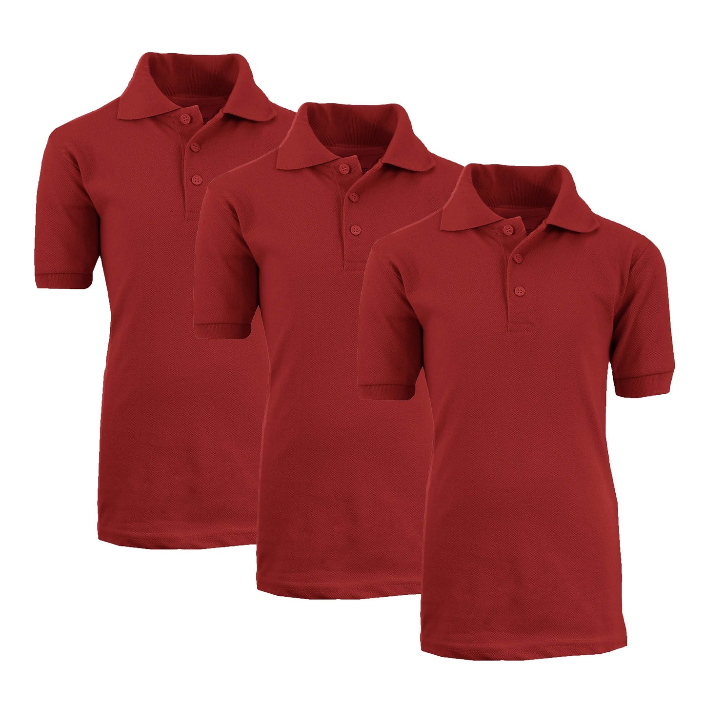 3-Pack: Boys School Uniform Polo