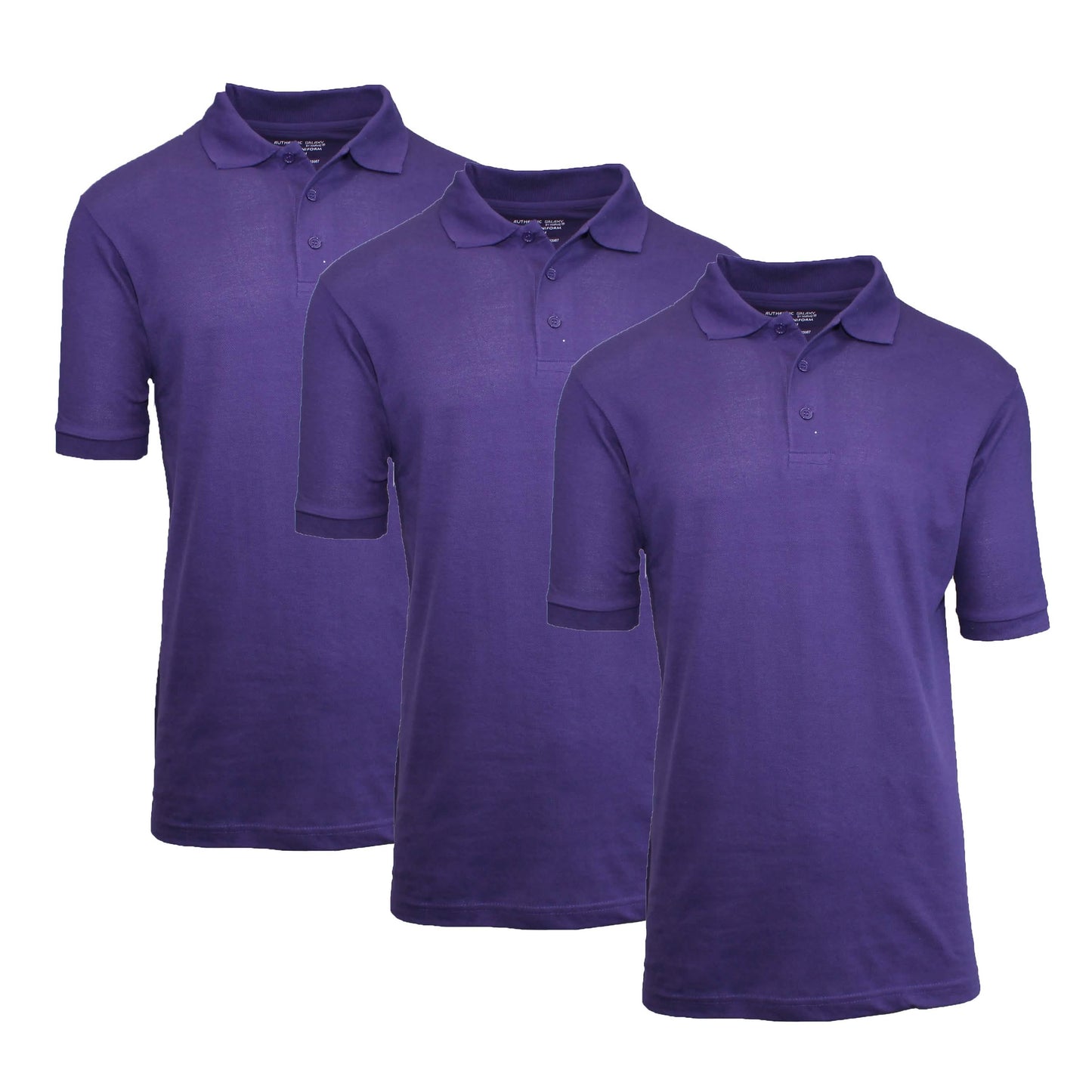 3-Pack: Boys School Uniform Polo