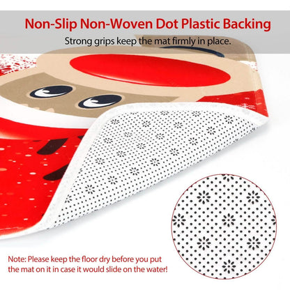 3-Pack: Christmas Bathroom Rugs Set