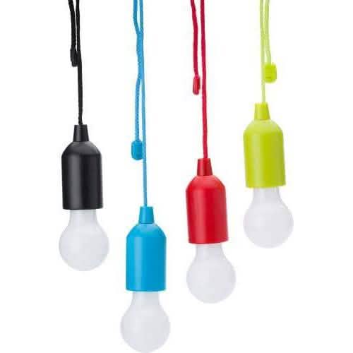 3-Pack: Decorative and Portable LED Bulb Light On A Pull-Rope
