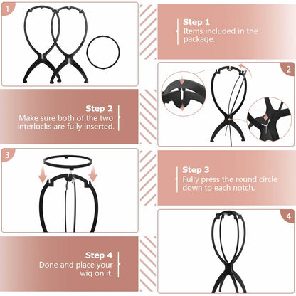3-Pack: Dreamlover Wig Head Stands for Wigs