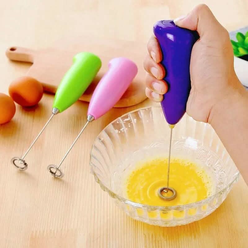 3-Pack: Electric Milk Frother Handheld Whisk