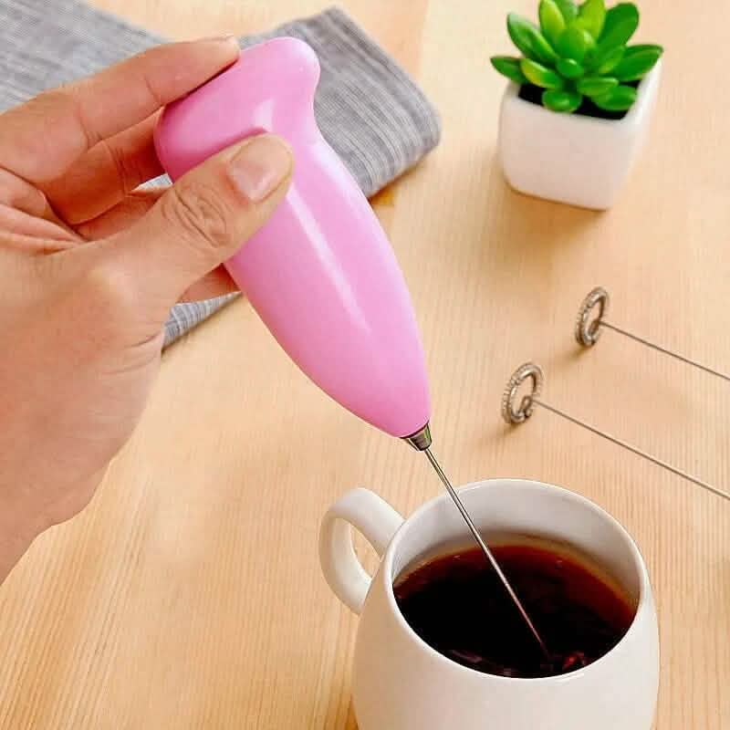 3-Pack: Electric Milk Frother Handheld Whisk