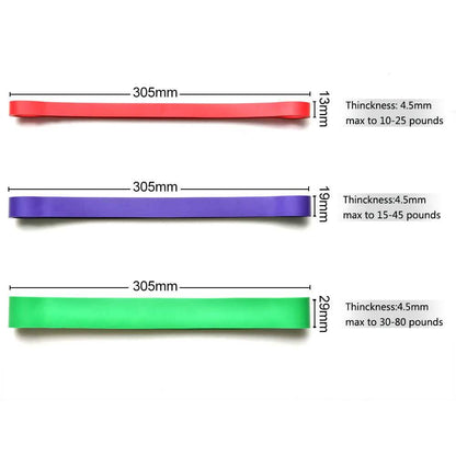 3-Pack: Exercise Resistance Loop Bands Training Belt Stretch Therapy Running Pilates