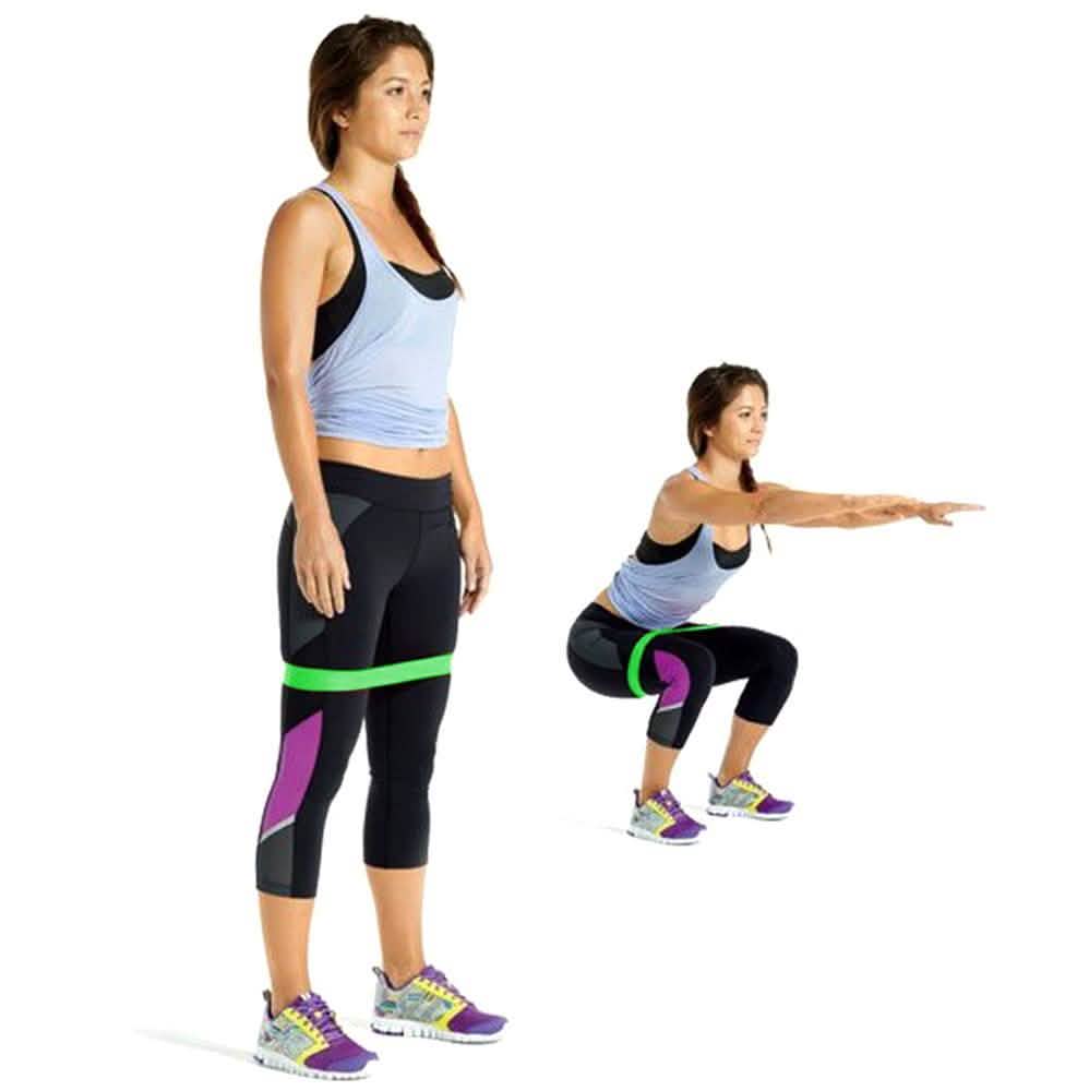 3-Pack: Exercise Resistance Loop Bands Training Belt Stretch Therapy Running Pilates