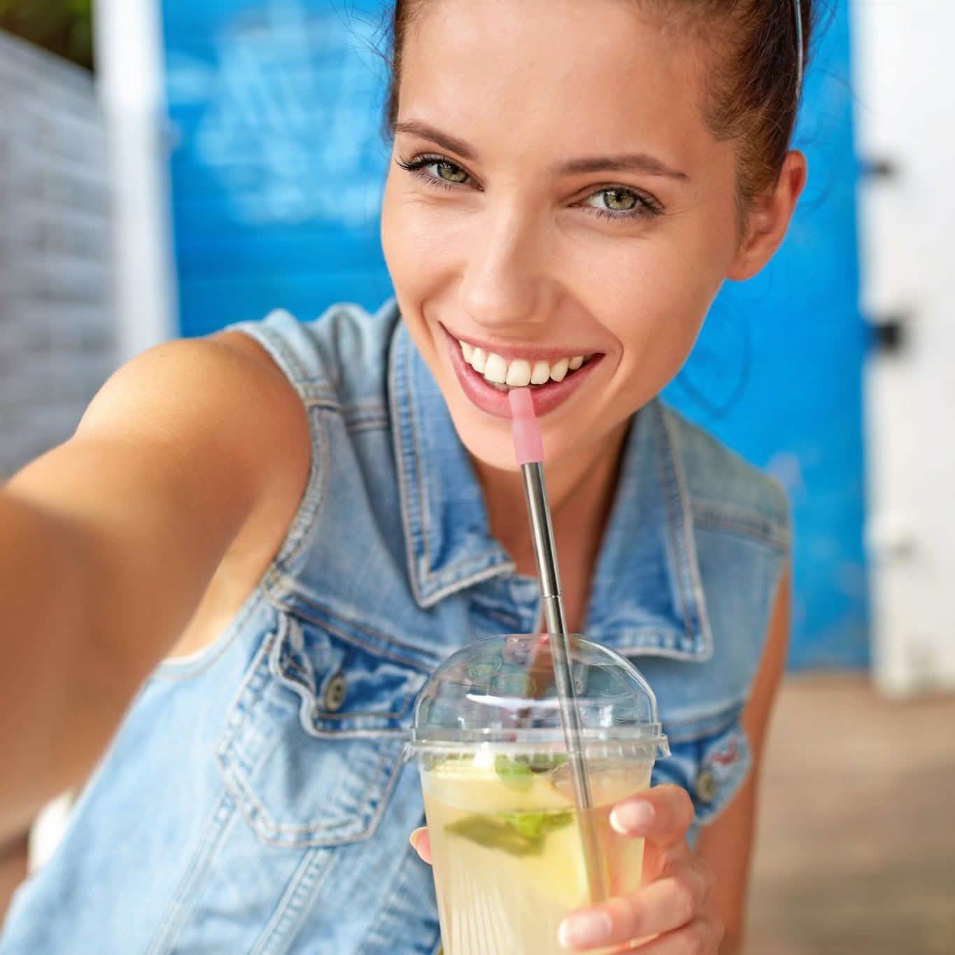 3-Pack: Expandable Steel Straw