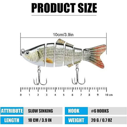 3-Pack: Fishing Lures for Bass Trout