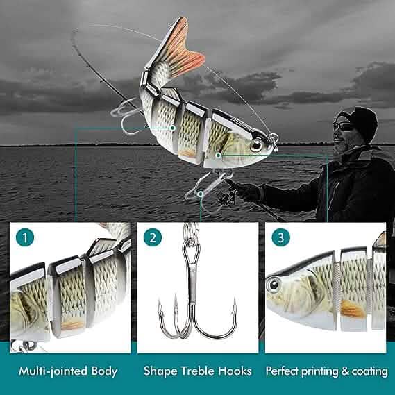 3-Pack: Fishing Lures for Bass Trout