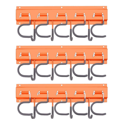 Garden Tool Organizer Wall Mounted Hanger Hooks Home Garage Set
