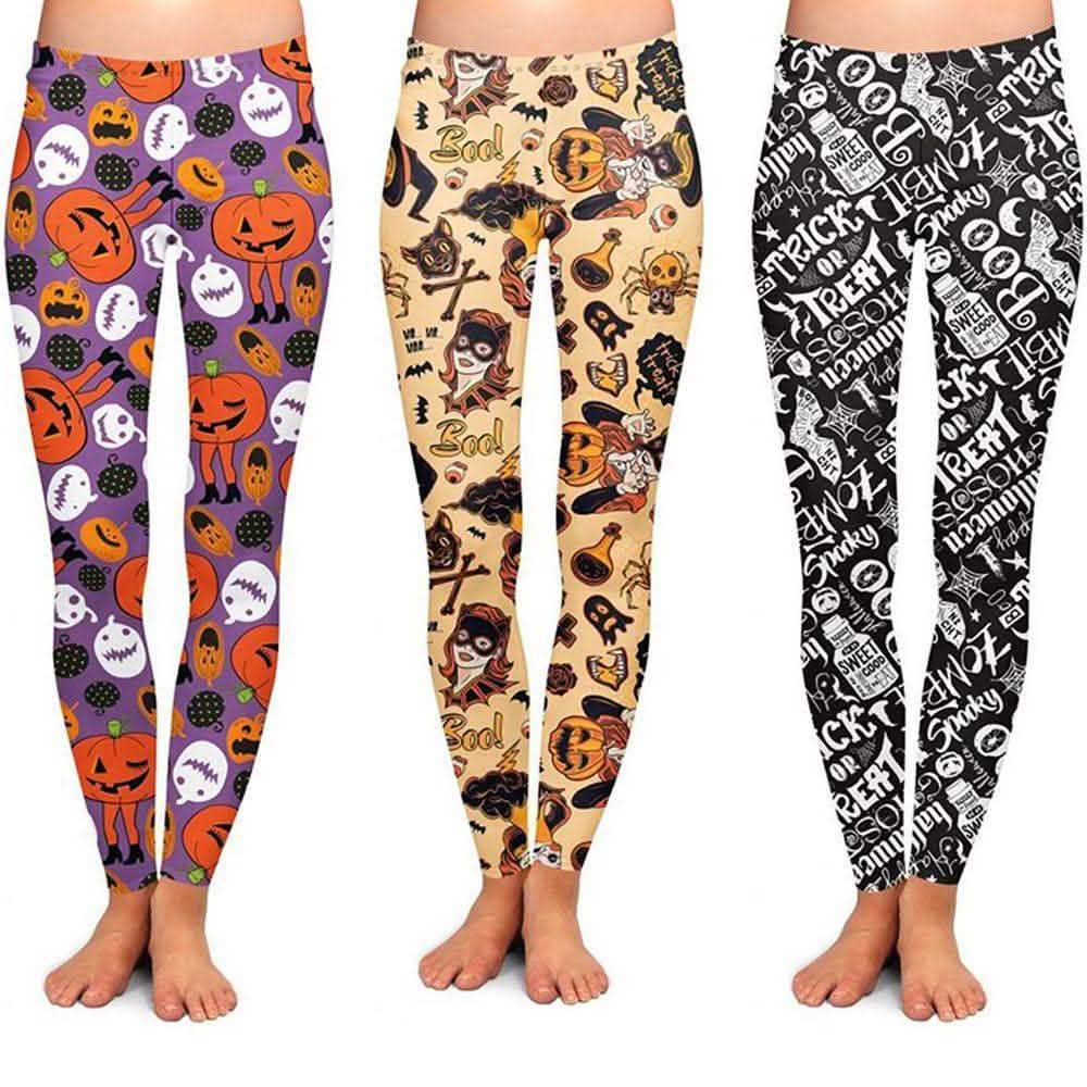 3-Pack: Halloween Special Premium Wicked Cool Women's Leggings